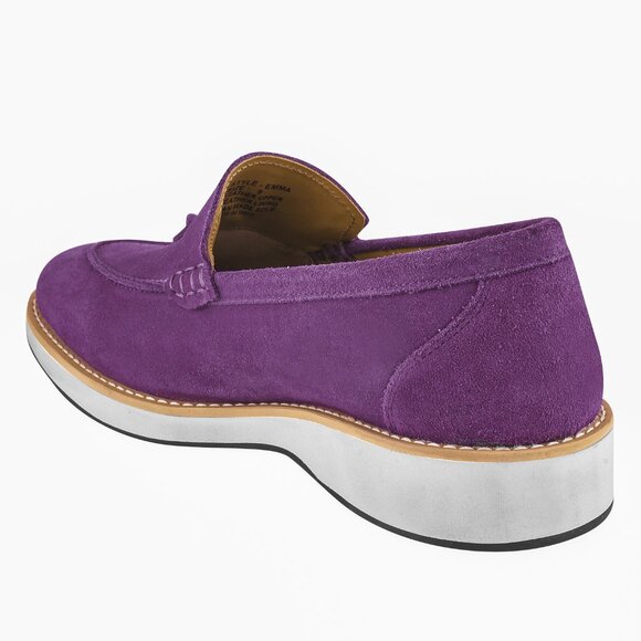 LIBERTYZENO Men\'s Genuine Purple Suede Leather Loafer Tassel Slip-On Tuxedo Shoe main image 4